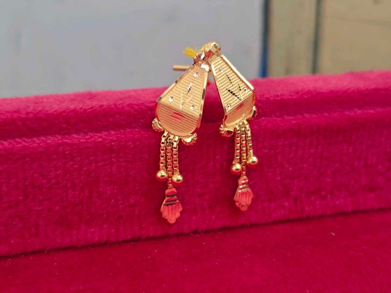 Real Gold 18k Holmark Huid Earring