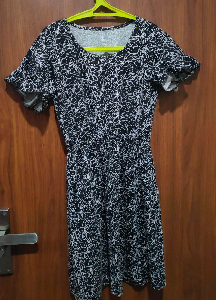 Printed Black One Piece | S-M Size