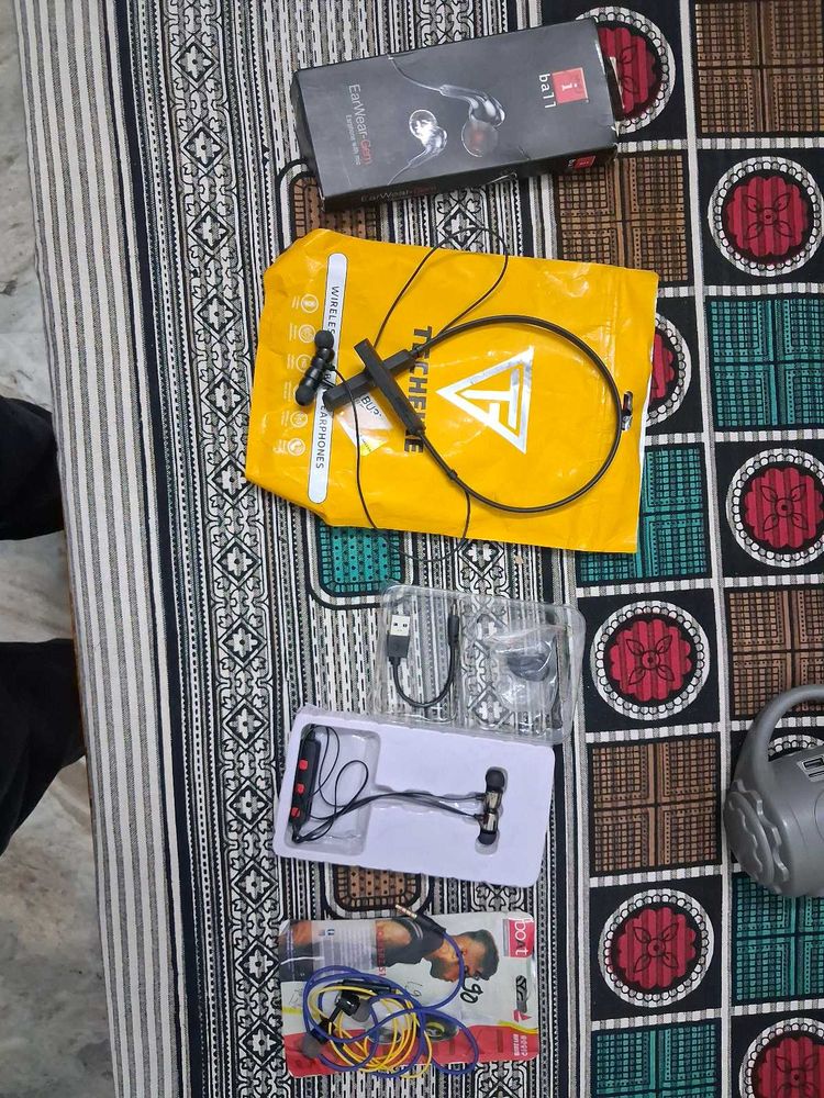 Earphones Neckband Combo