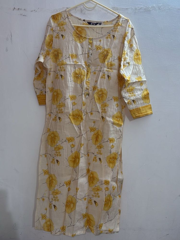 Floral Print Kurta