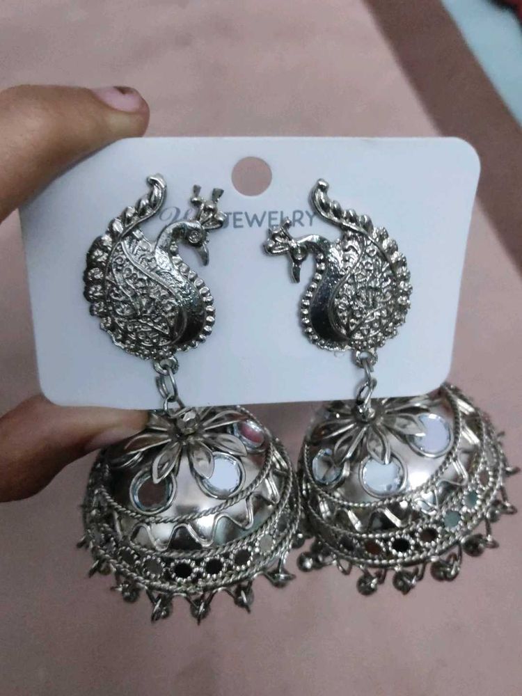 Oxidized Jhumkas