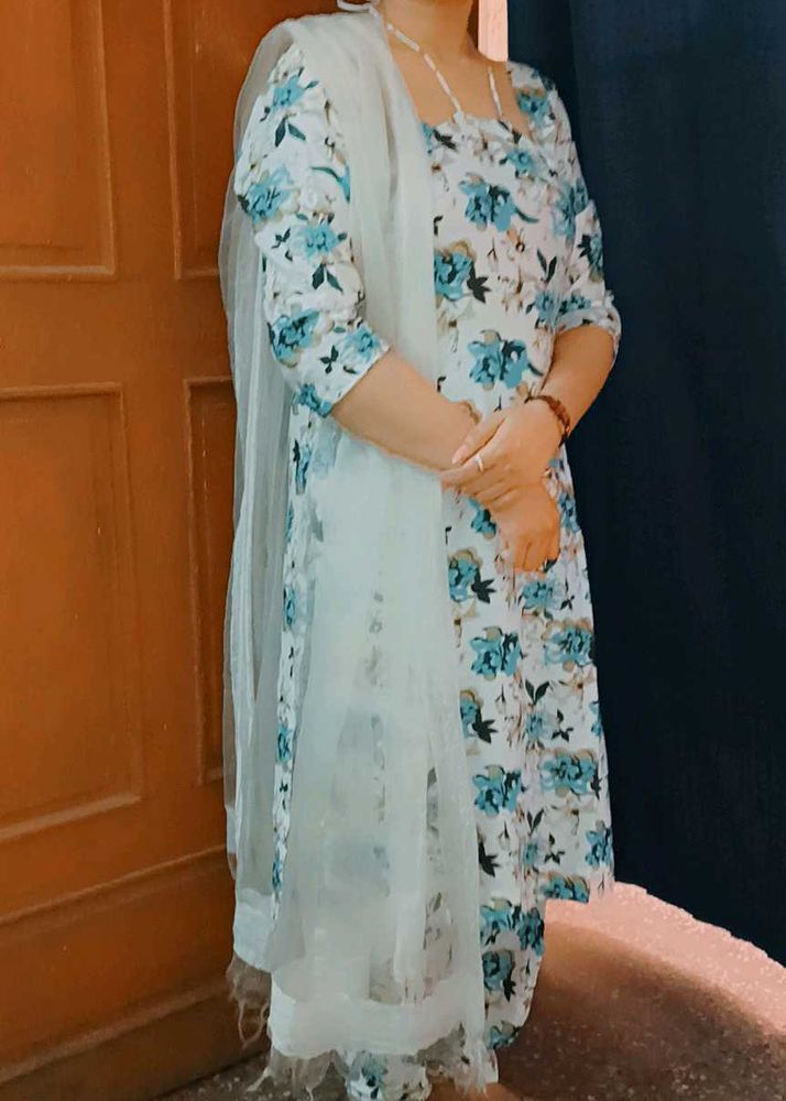 Floral Print Salwar Kameez