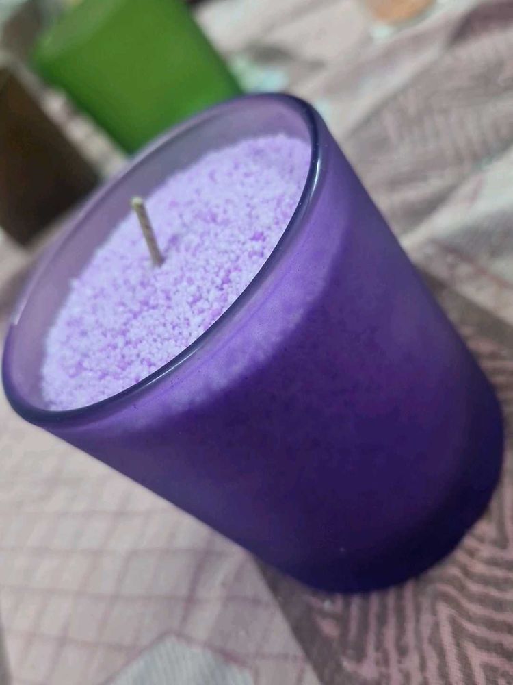 Purple Scented Candle