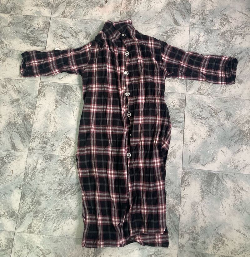 Plaid Long Shirt