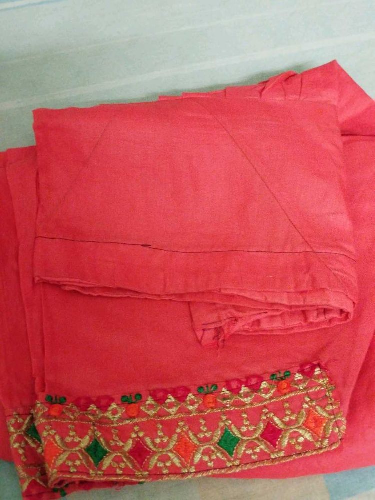 Coral Embroidered Salwar Pants