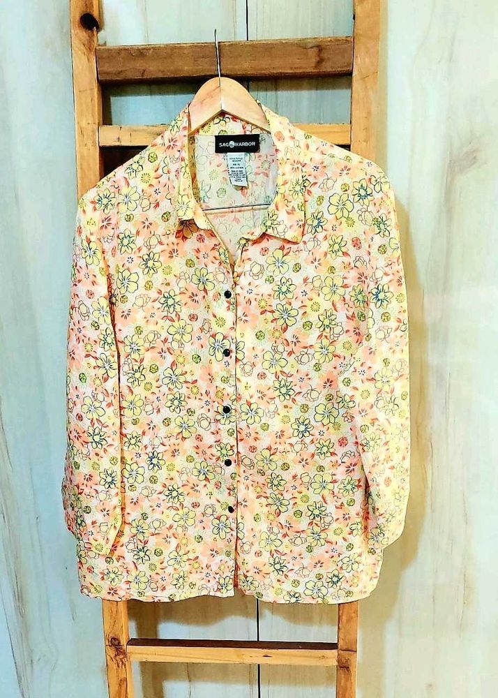 Floral Button Down Shirt Size-42