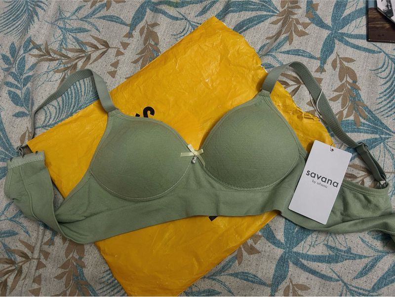 Savana Green Bra