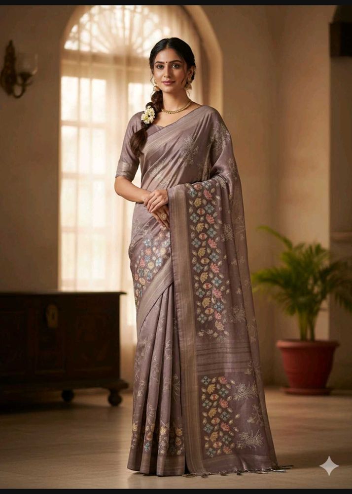 Elegant Floral Saree
