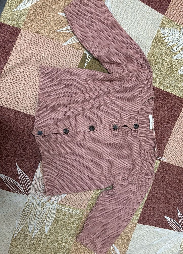 Cropped Semi Winter Cardigan