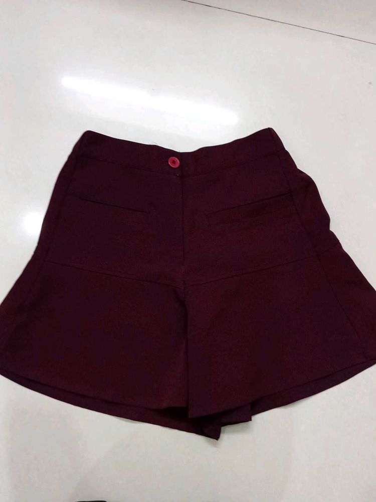 Burgundy Skort(FREE  DELIVERY)