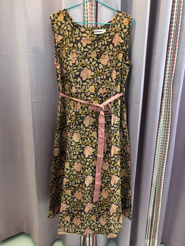 Fabindia Dress With Belt
