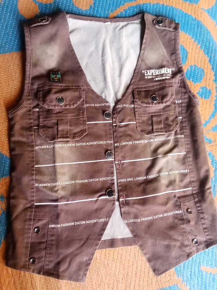 Brown Utility Vest