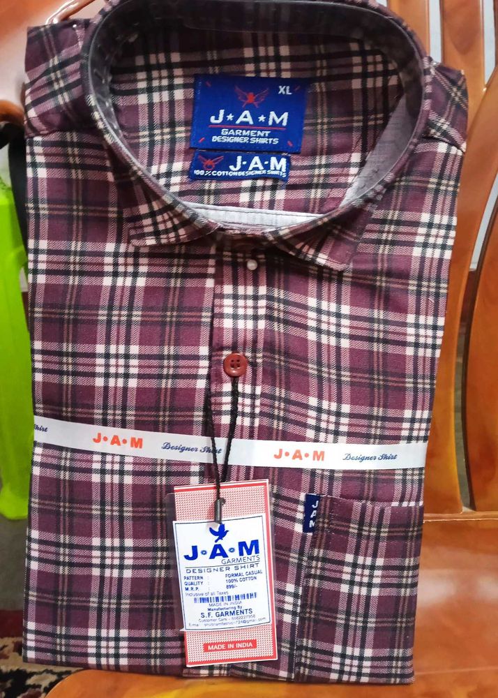 Stylish J+A+M Checked Shirt