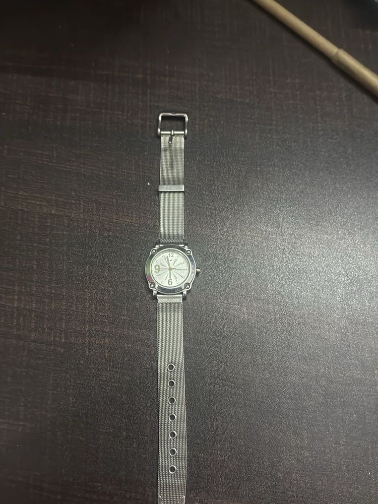 Silver Mesh Watch