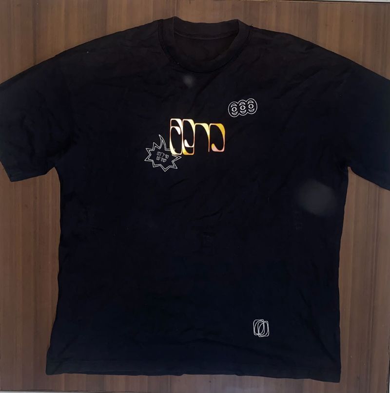 Black Graphic Print T-Shirt