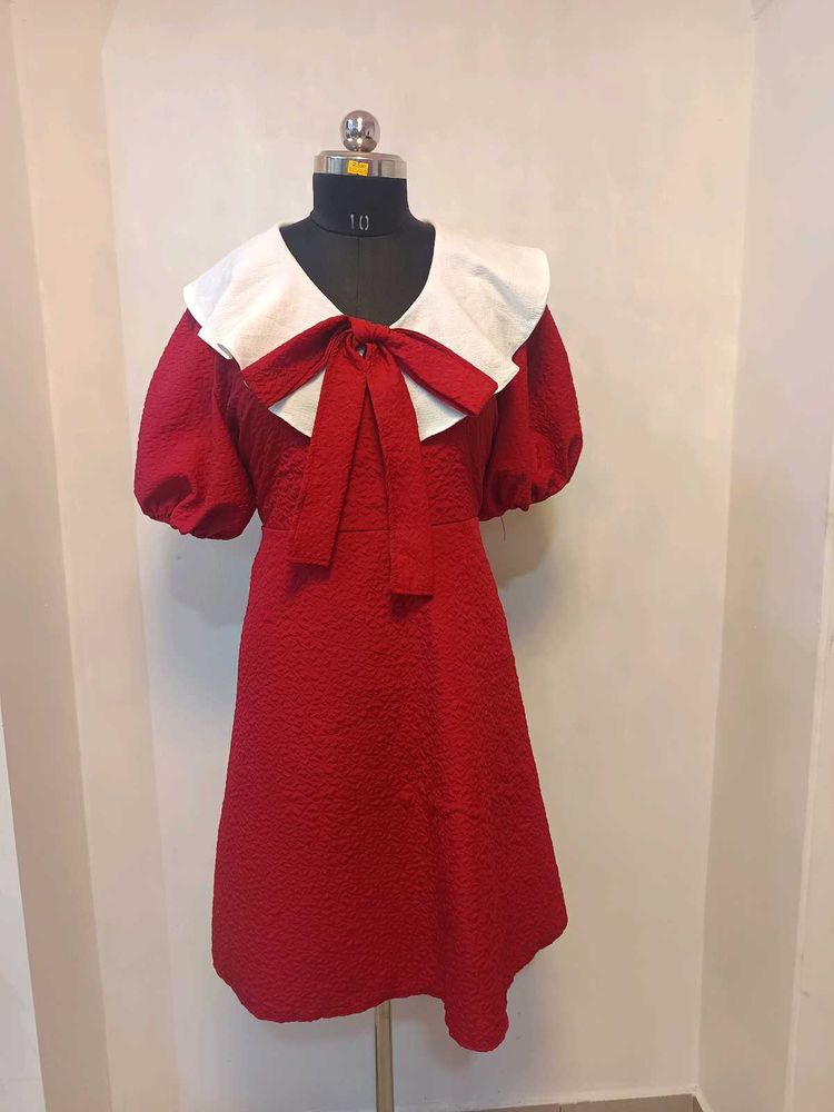 Red Dress with Bow