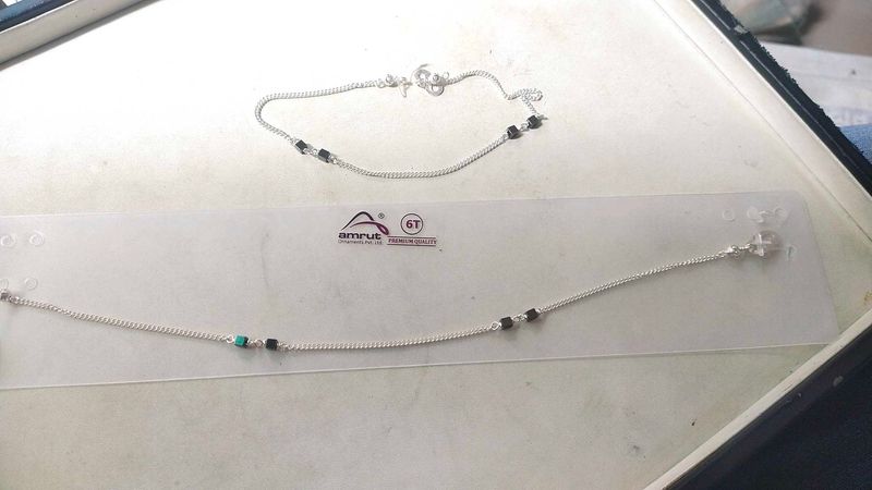 Pure Silver Anklets पायल For Women&amp; Girls. 1 जोड़ि