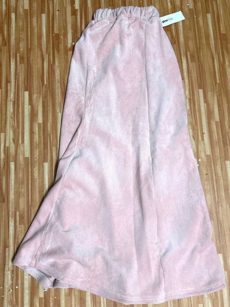 Gina Rose Pink Corduroy Skirt