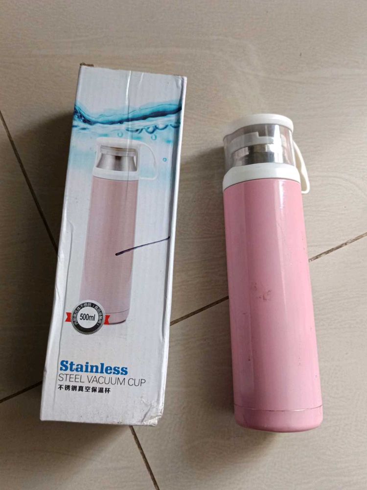 Pink Stainless Steel Water Bottle