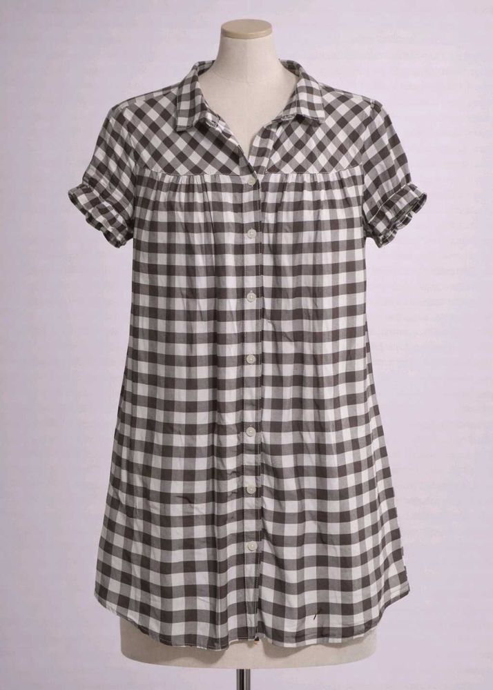 Gingham Button-Down Shirt