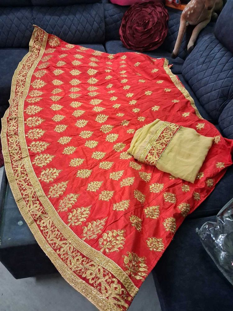 Red &amp; Gold Lehanga Choli