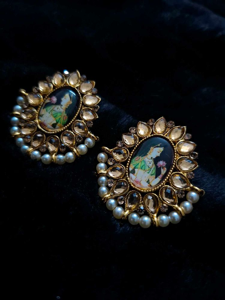Elegant Indian Art Earrings