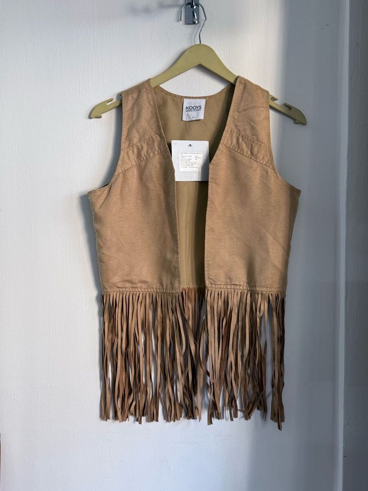 Suede Fringe Jacket