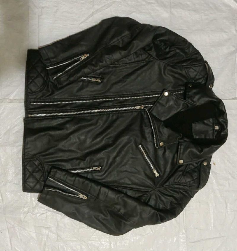 Black Biker Jacket 3