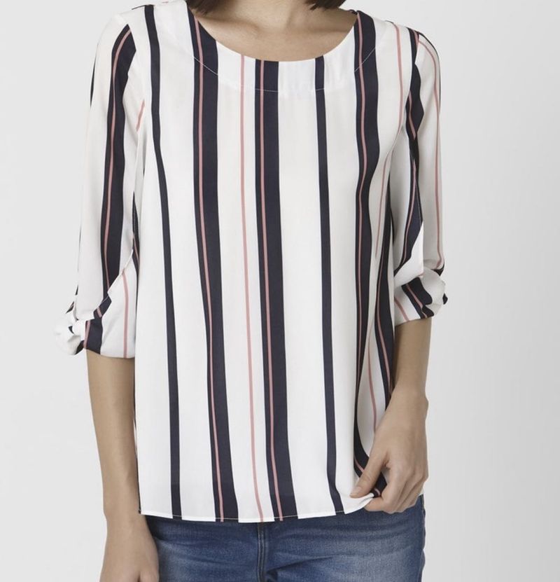 Striped Blouse - Chic &amp; Versatile