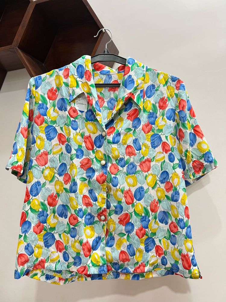 Floral Print Tulip Top