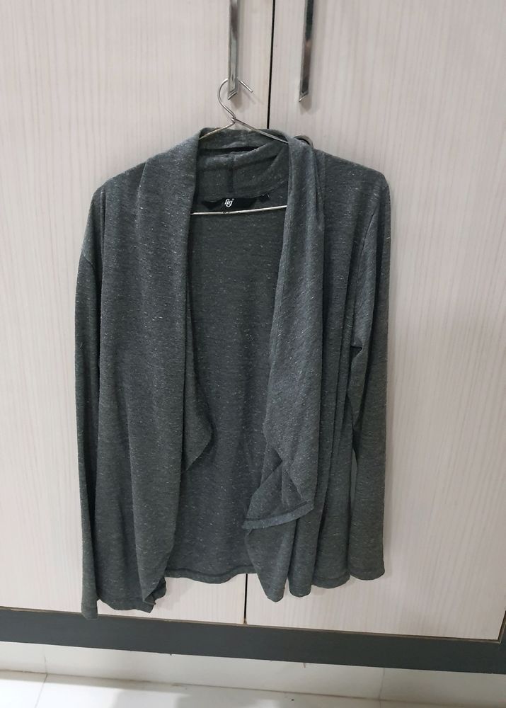 Fall Collar Grey Shrug