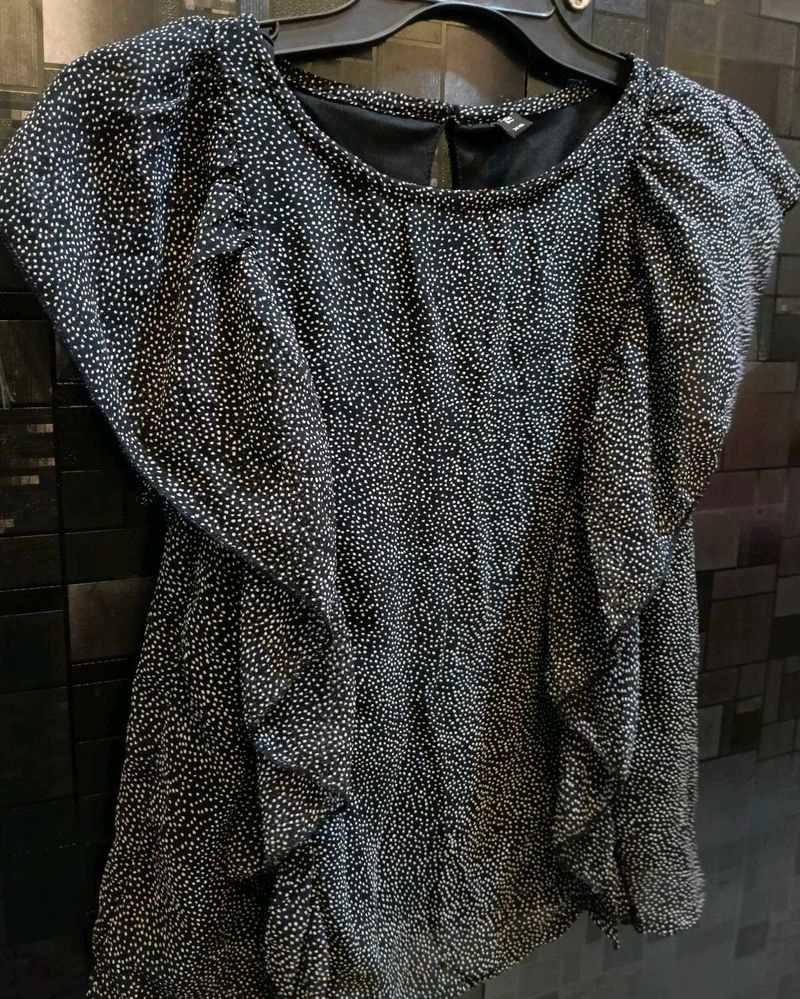 RIO Printed Ruffle Top