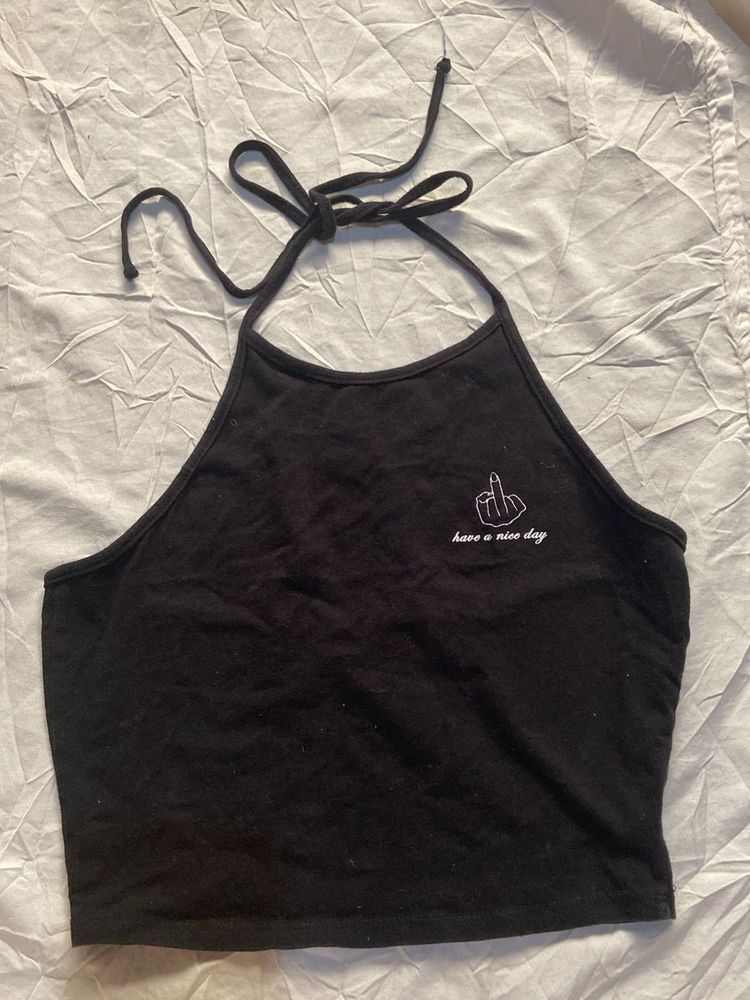 Black Bralette Top Helter Nack