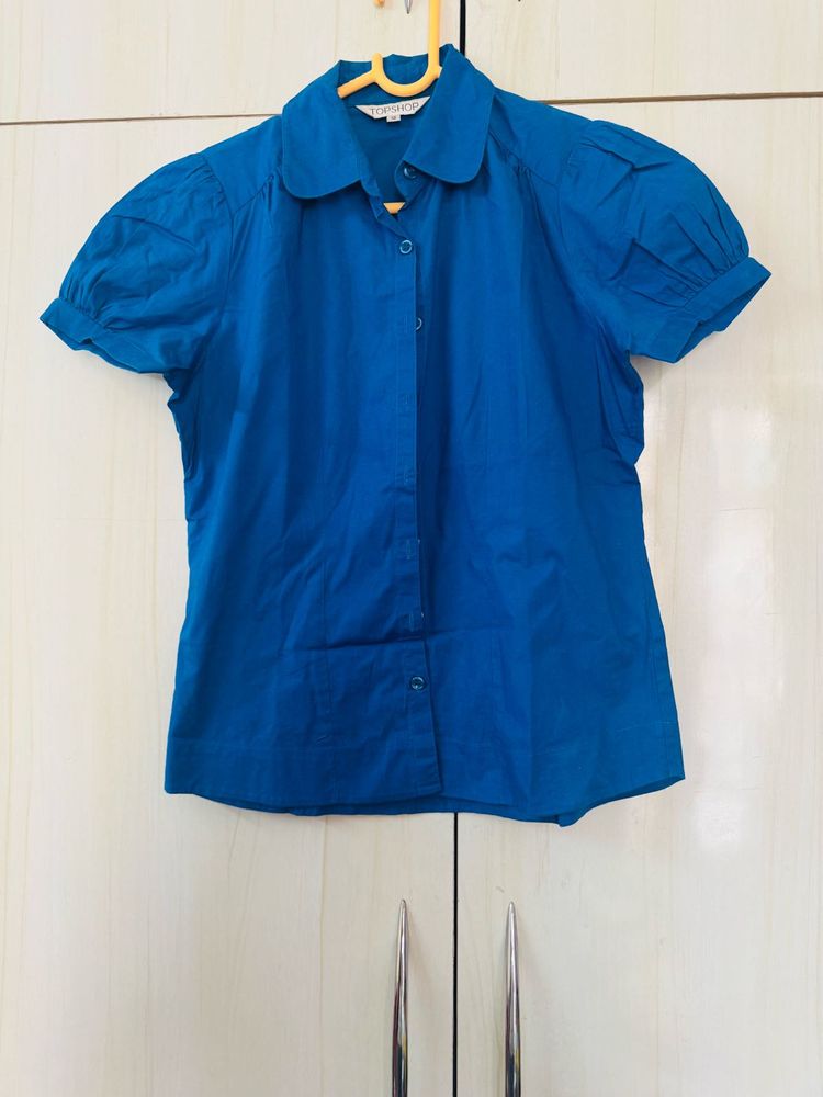 TopShop Blue Blouse