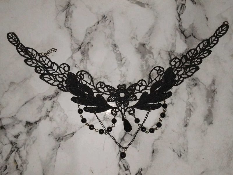 Black Lace Choker Necklace