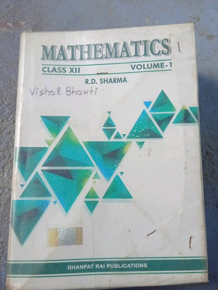 RD Sharma Maths Class 12 (Volume 1&amp;2)