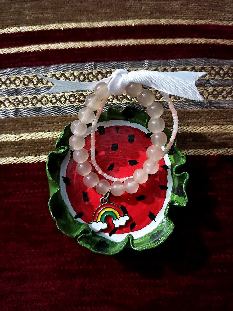 Rainbow Bracelet🌈 &amp; Watermelon Plate🍉