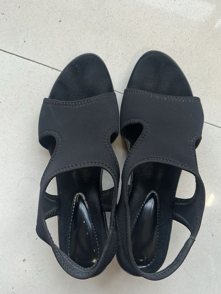 Black Heeled Sandals