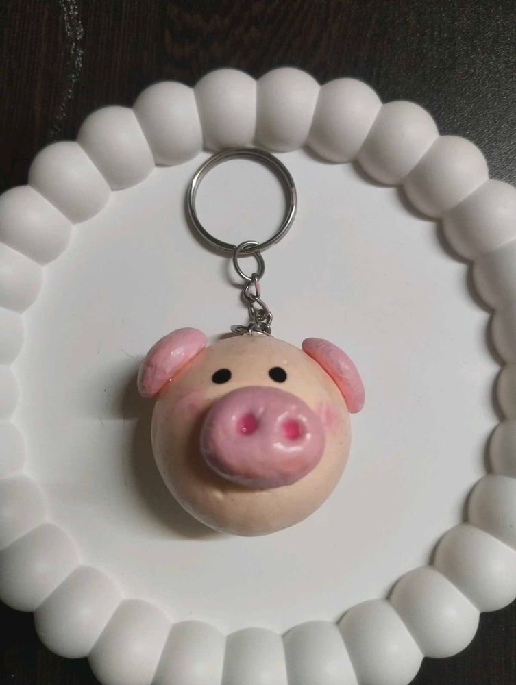 Cute Piggy Keychain