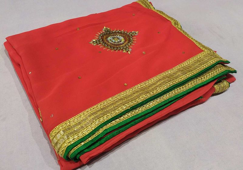 Elegant Red Saree Sale New