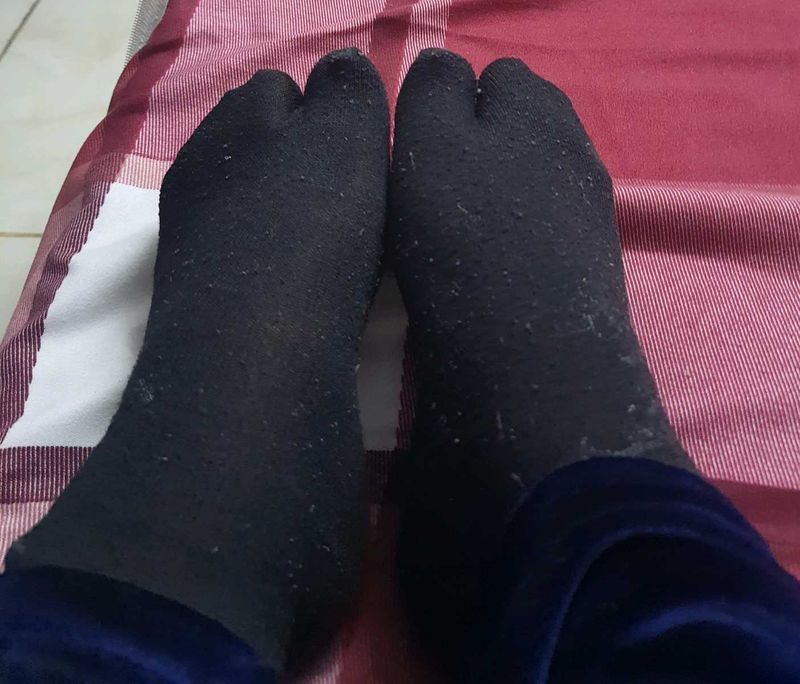Black and skin Socks (preloved) each @99rs