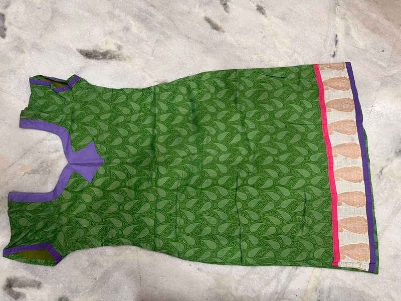 Green Printed Kurti