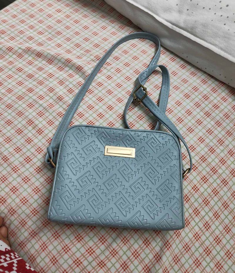 Blue Crossbody Sling Bag