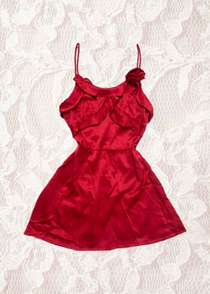 Red chic mini Dress