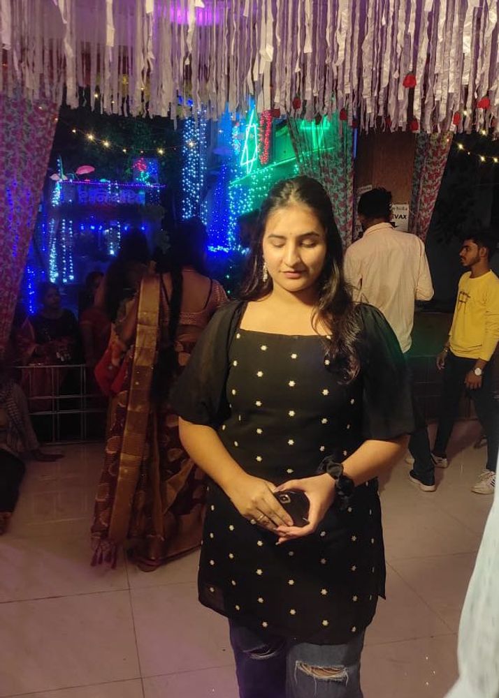 A black cute top cum sort kurti