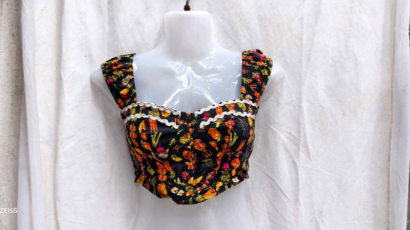 412011. Floral Print corset