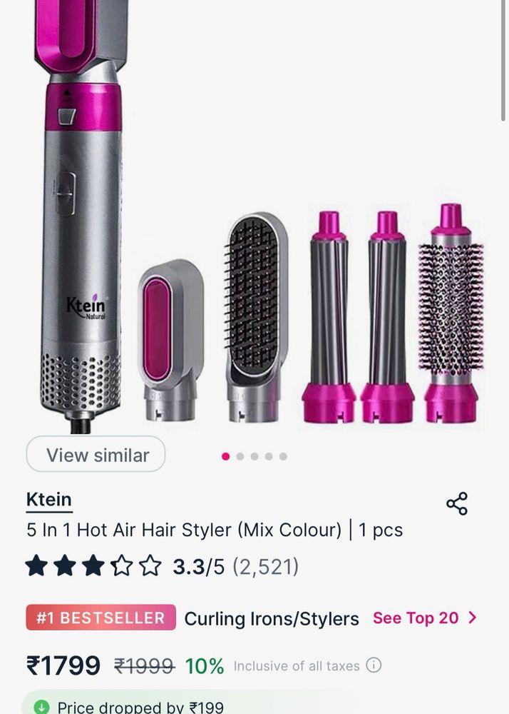 Premium hair protection with anti-static effect