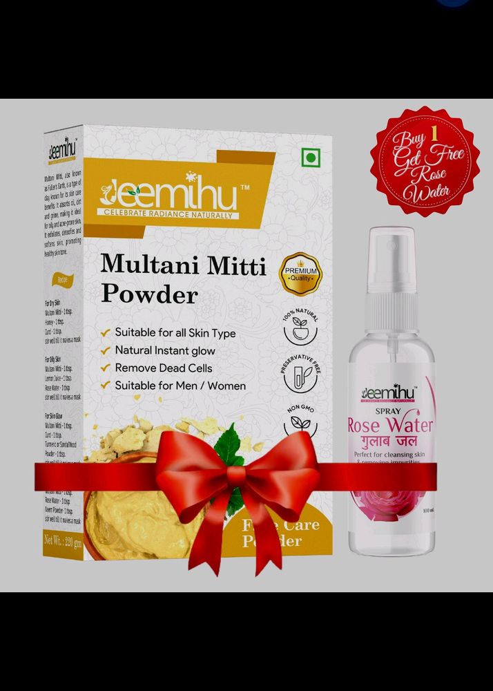 Jeemihu Multani Mitti &amp; Rosewater