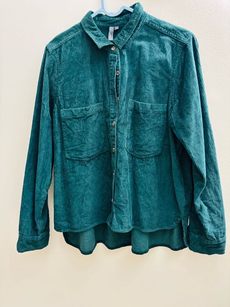 Green Corduroy Shirt