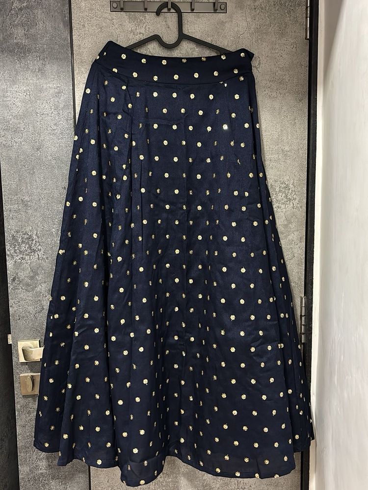 Indya Navy Blue Lehenga